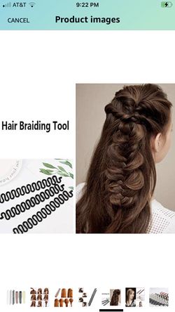 4 Pcs Hair Braiding Tool, DIY Hair Styling Tool Kit Ponytail Maker Accessories Topsy Hair Braid Kit Topsy Hair Tail Tools