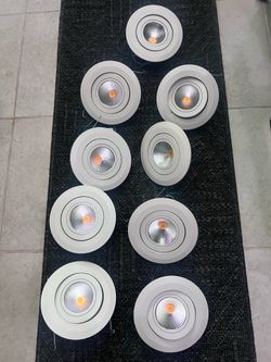 9 LED down lights dimmable