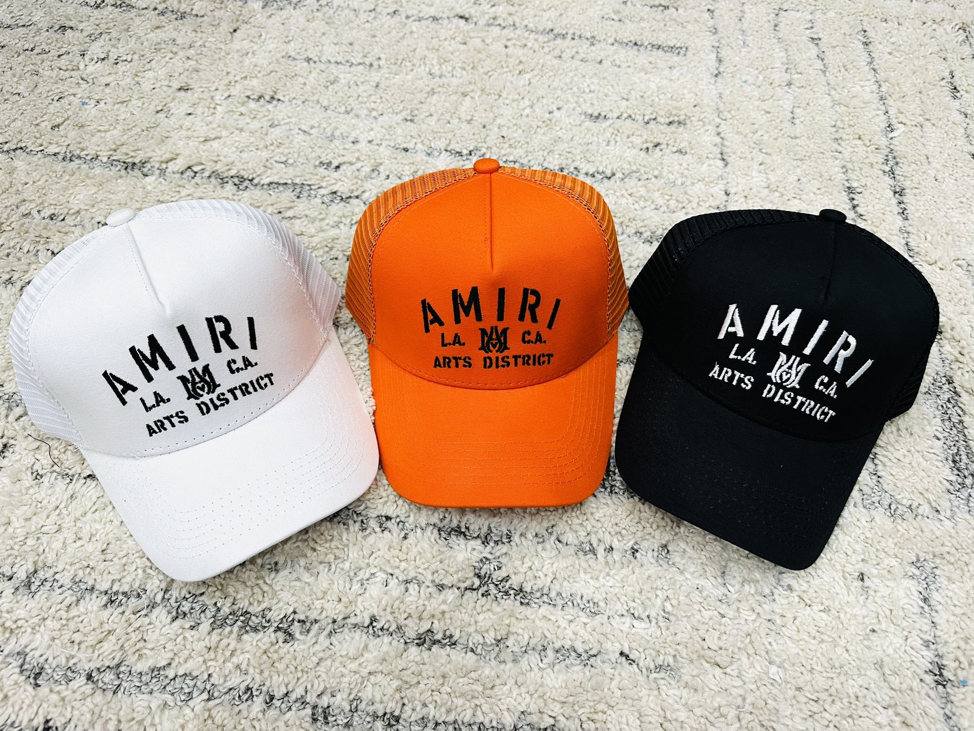 AMIRI Core Logo Trucker Hat Orange