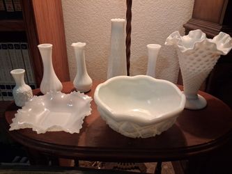 Milk glass collection