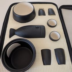 Ceramic Sake Set Cups with Warmer
