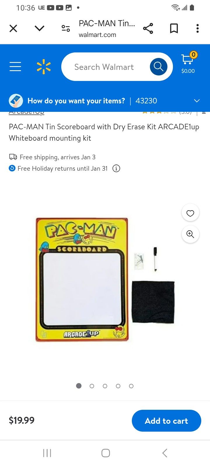 New Pacman Dry Erase Board