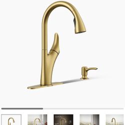 Pull-down kitchen sink faucet