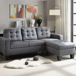 52775 Acme Furniture Earsom - Gray Gray Sectional Sofa