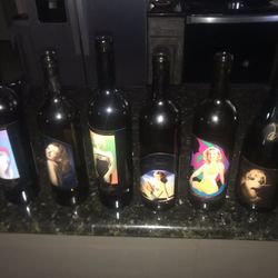 Vintage Marilyn Monroe Wine Bottles