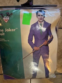 The joker suit costume. Men’s XL