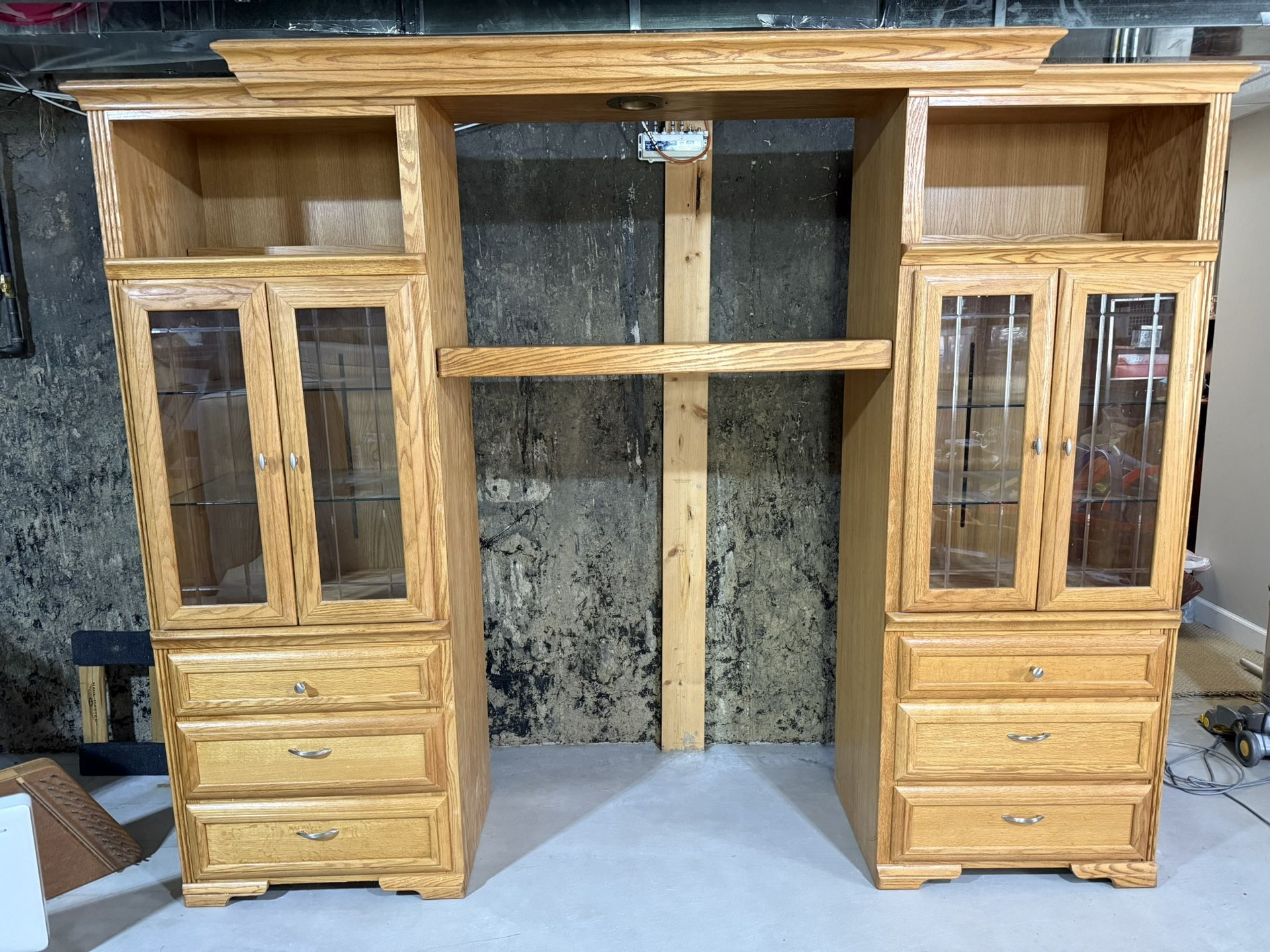 All Oak Entertainment Unit