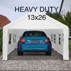 13x26 Heavy Duty Carport Tent Wering Party