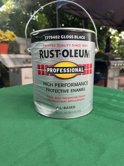 Paint Rust-Oleum Professional Gloss Black Enamel 1 Gallon