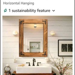 New 20x30 Rustic Wall Mirror 