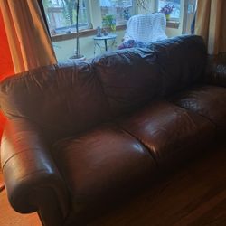 Macy's Leather Couch