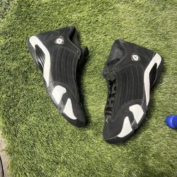 Air Jordan 14 Retro Black White - Size 9.5 