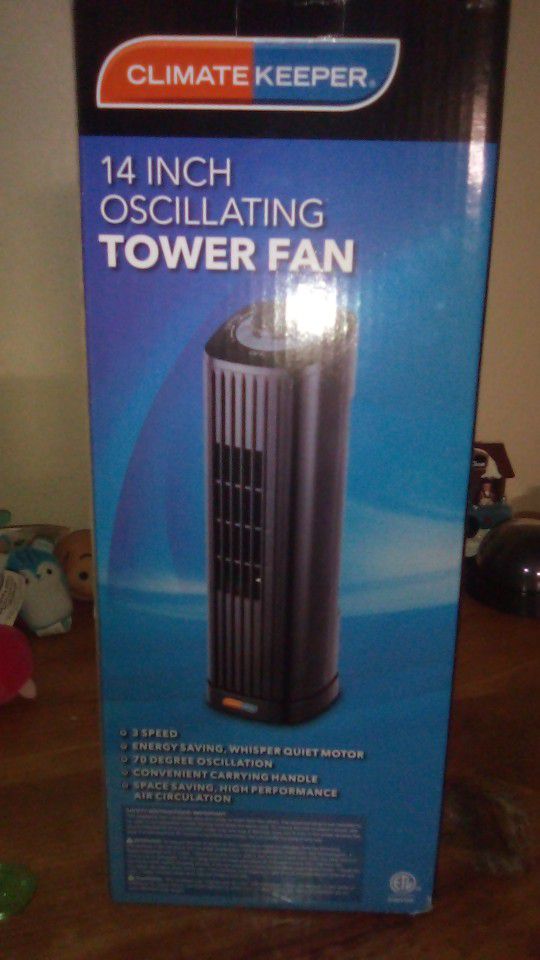 14 Inch Oscillating Tower Fan