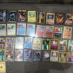 Large Pokémon Lot – 120+ Cards – Charizards, Amazing Rares, Gold BREAKs, Japanese V/VMAX + More – See Photos