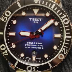 Tissot Seastar Powermatic 80 Swiss Made Diver Watch. 
