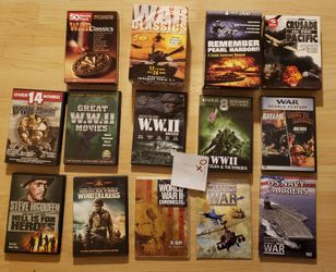 Lot of 14 Military DVD Movies Documentaries Box Sets