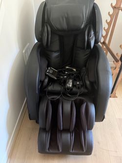 Black Leather Full Body Massage Chair