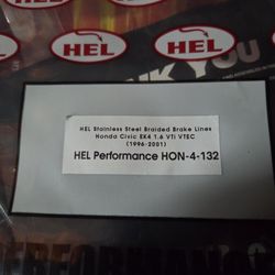 96-01 Honda Civic HEL Performance Brake Lines 
