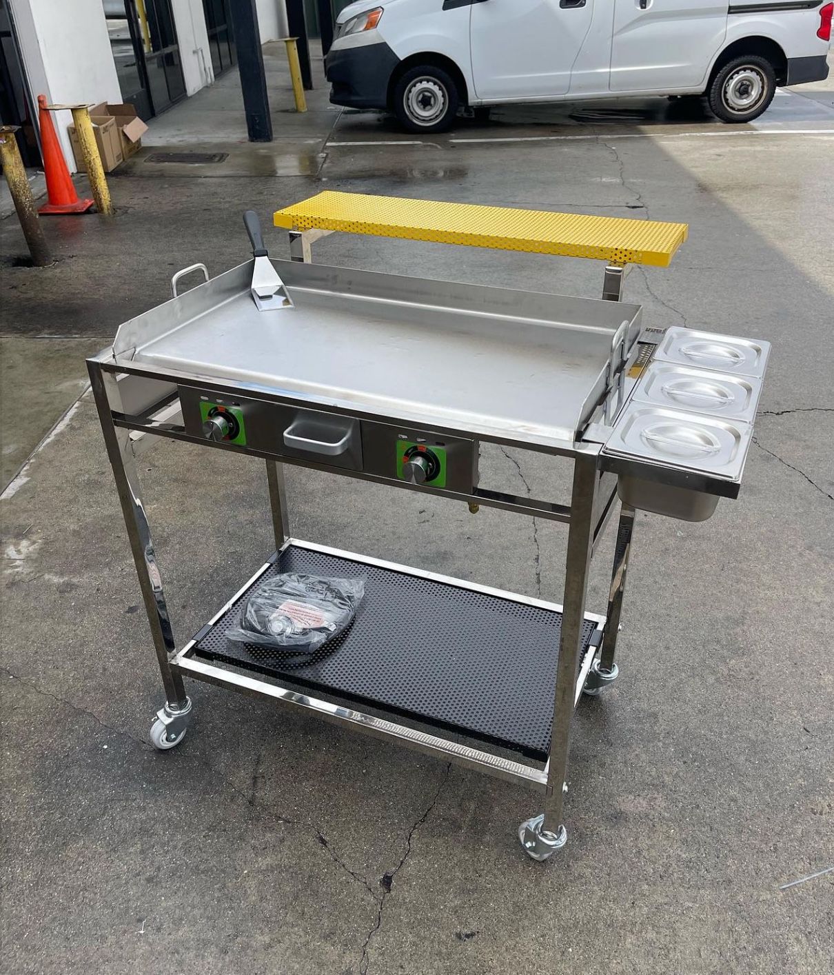 New Taco Cart/ Hot Dog Cart/ New Stainless Flat Top