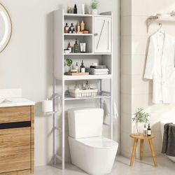 Over the Toilet Storage Cabinet, Bathroom Cabinet Organizer 