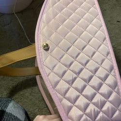 pink diaper caddy