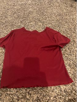 Burgundy shirt