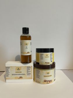 Turmeric Sets:oil,soap,face Cream,and Body Lotion.Size;body Lotion 8oz,oil 4 oz,face Cream 4 oz Soap 4oz .