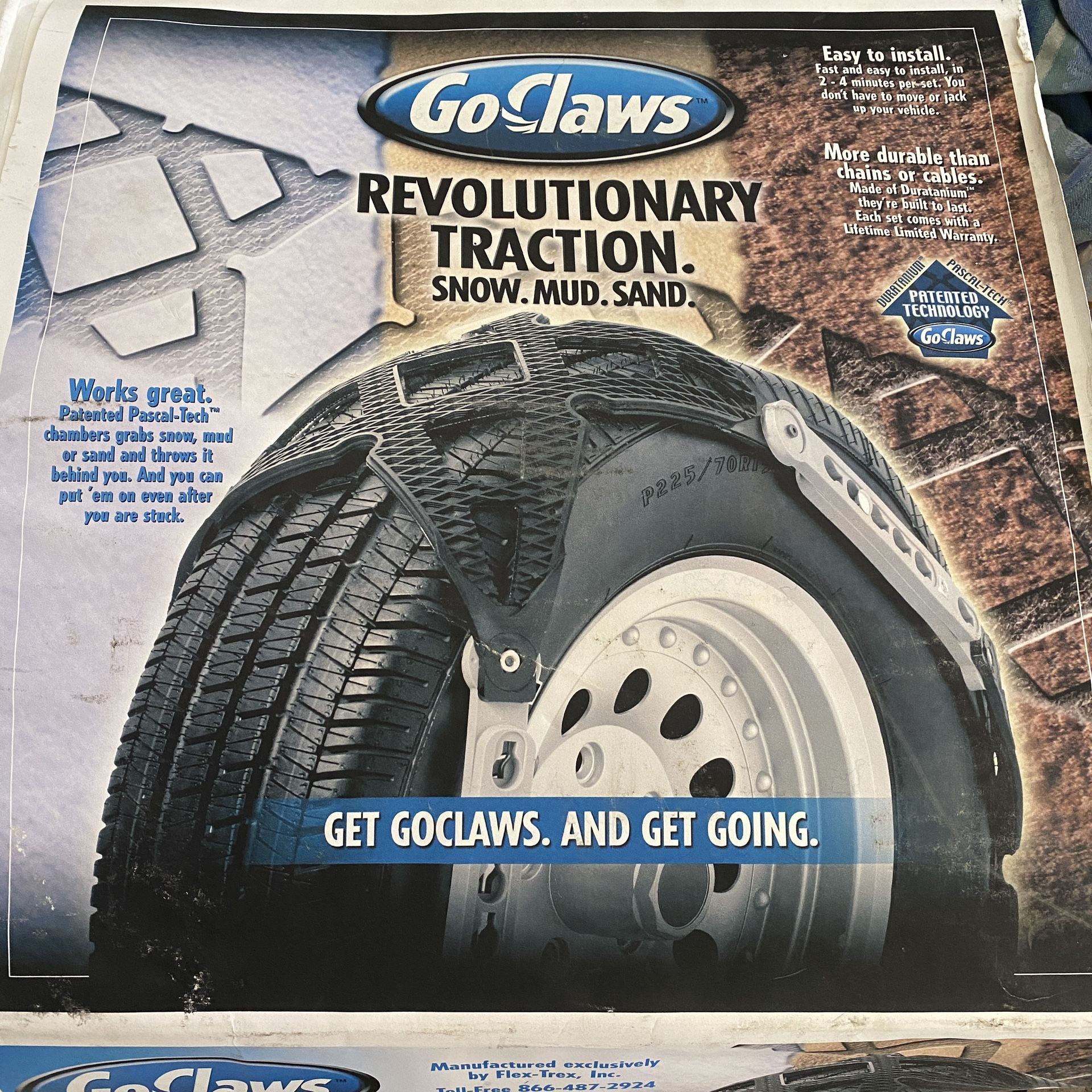 GoClaws Traction Control Tire Snow Chains Type Device Jeep