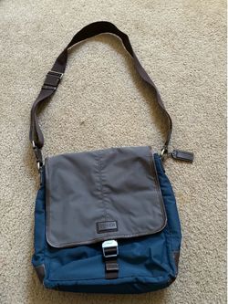 Coach Varick Nylon Messenger  Bag