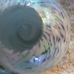 Iridescent  Blown Glass Paperwate