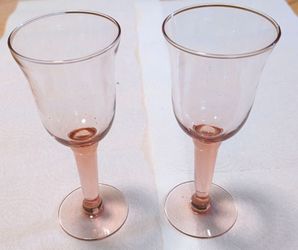 Vintage pastel pink glasses