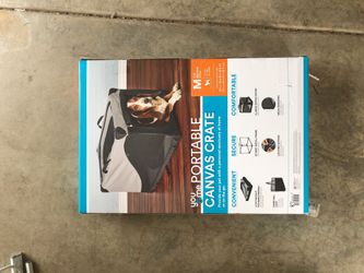 Portable Canvas Dog Crate