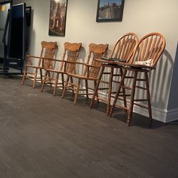 Wooden Chairs And Car Stools