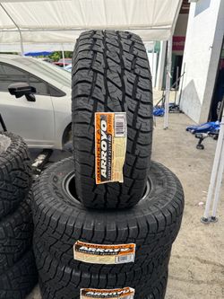 285/70/17 Arroyo All Terrain 4 New Tires Installed and balanced included