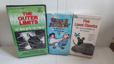 Vintage VHS Lot - The Outer Limits, Raggedy Ann & Andy, Five Lionni Classics