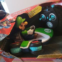 Jakks Super Mario Nintendo Mario Kart 8 Luigi Mini Anti-Gravity Rc Racer 360. Packaging Not Perfect 