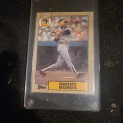 Topps Barry Bonds Error Rookie Card