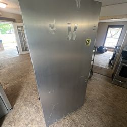 Brand New  21 Cubic Up Right Stainless Steel Freezer