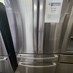 Profile 29 cu. ft. Smart 4-Door French-Door Refrigerator Stainless Steel w/Door in Door Dual-Dispense AutoFill Pitcher