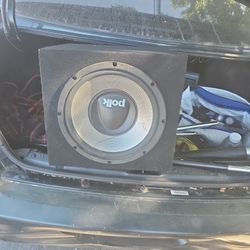 Polk Auto 12-in Subwoofer And Box