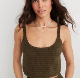 Aerie Summer Nights Cropped Tank Top
