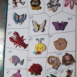 New Iron-On Patches $5.50 each