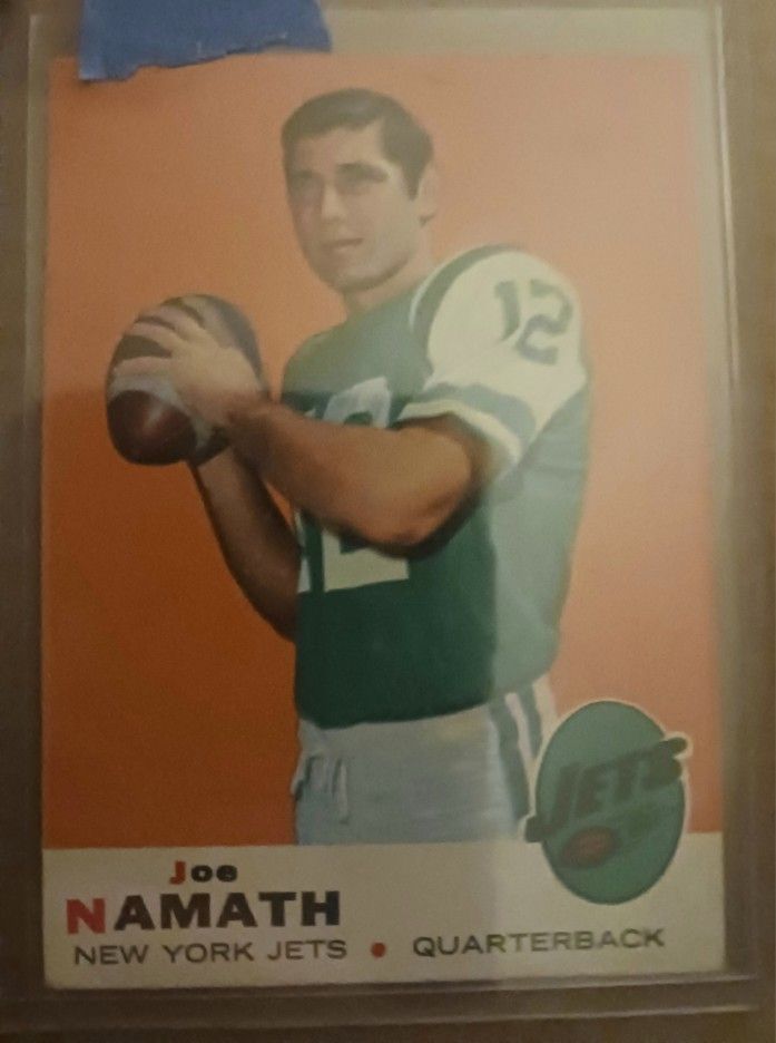 Super Nice 1969 Topps Joe Namath #100 Card In Excellent Condition