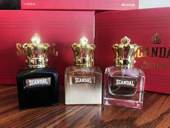 🔥【Best gift】Jean Paul Gaultier Scandal Authentic Luxury perfume gift set, 4 bottles, Brand New With Box And Bag
