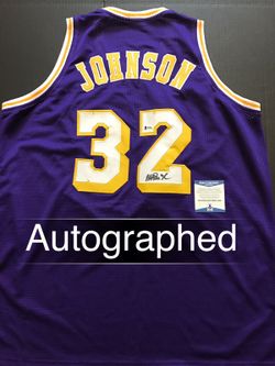 Magic Johnson AUTOGRAPHED Lakers Jersey w/COA