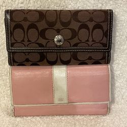 Authentic Coach Wallets