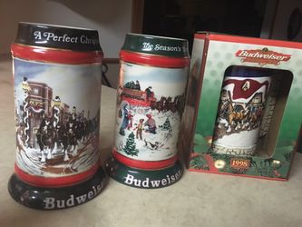 Budweiser steins 5.00 each
