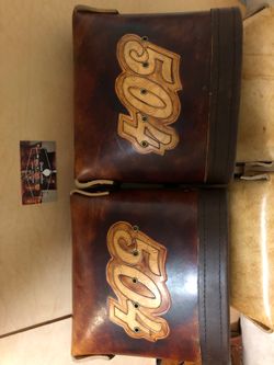 “504” heavy duty leather bolt bags