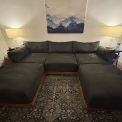 Modular U Sectional Sofa - Pet friendly, Washable