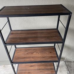 Metal and Wood Bookshelf very sturdy heavy duty